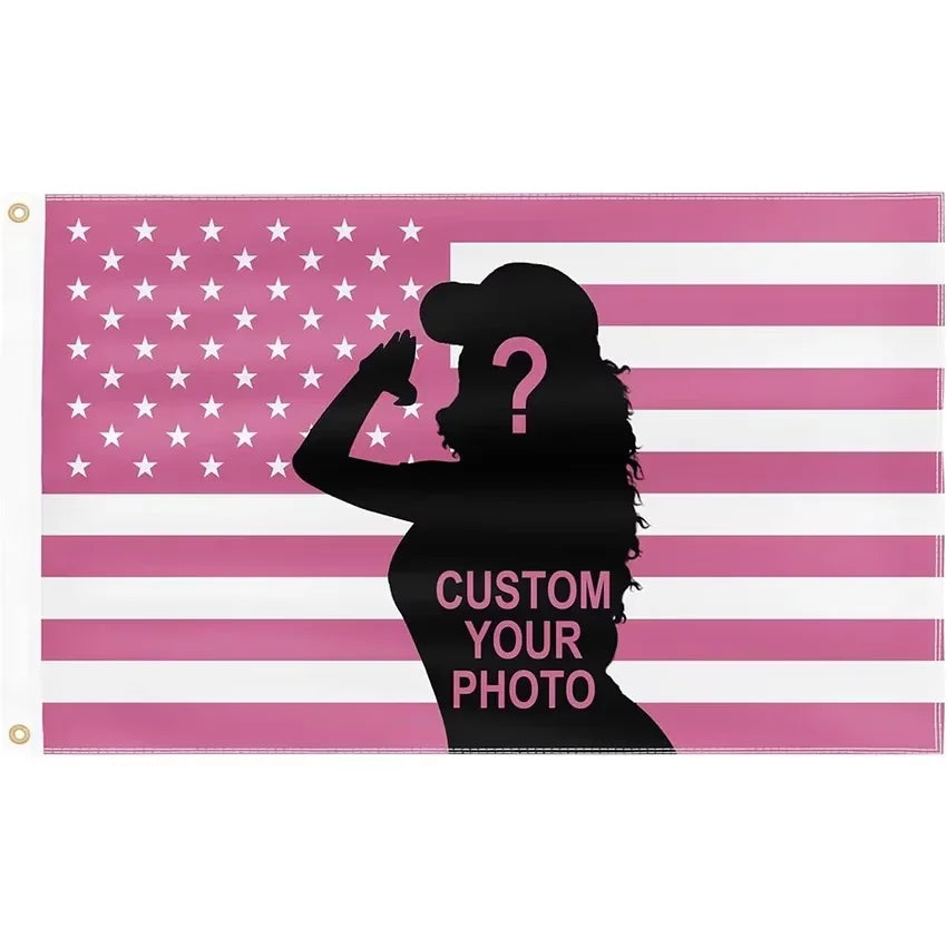Custom USA Flag – Personalised Design with Images, Available in Multiple Sizes
