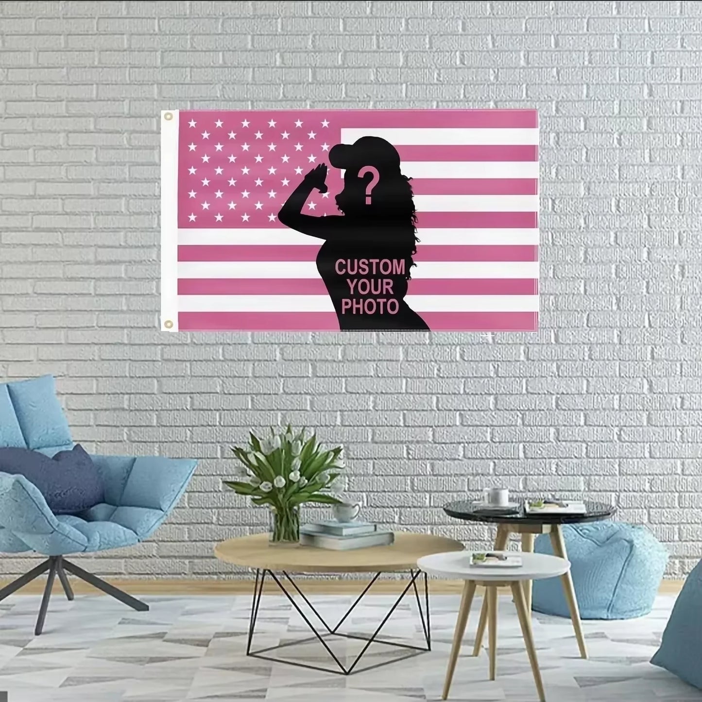 Custom USA Flag – Personalised Design with Images, Available in Multiple Sizes