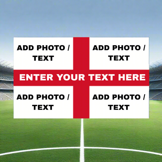 England Flag - Fully Personalised (5X3FT - OwnGoal
